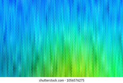 Light Blue, Green vector template with bubble shapes. Modern gradient abstract illustration with bandy lines. The template for cell phone backgrounds.