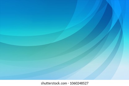 Light Blue, Green vector template with lava shapes. Modern gradient abstract illustration with bandy lines. Pattern for your business design.