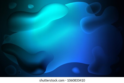 Light Blue, Green vector template with bubble shapes. A sample with blurred bubble shapes. Pattern for your business design.