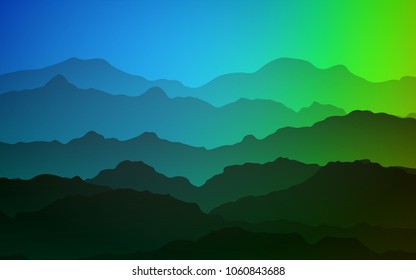 Light Blue, Green vector template with liquid shapes. An elegant bright illustration with gradient. Textured wave pattern for backgrounds.