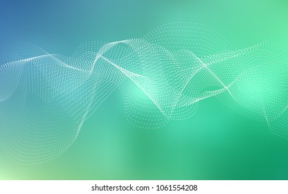 Light Blue, Green vector template with circles. Beautiful colored illustration with blurred circles in nature style. The pattern can be used for ads, leaflets of liquid.