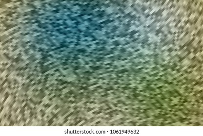 Light Blue, Green vector template with lines, ovals. Shining crooked illustration in marble style. A new texture for your  ad, booklets, leaflets.