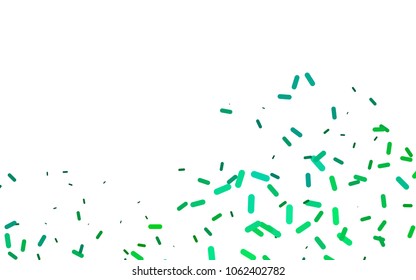 Light Blue, Green vector template with repeated sticks. Decorative shining illustration with lines on abstract template. The template can be used as a background.