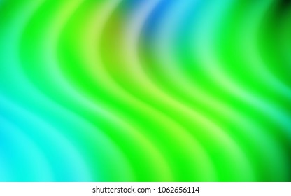 Light Blue, Green vector template with bent lines. Creative geometric illustration in marble style with gradient. Textured wave pattern for backgrounds.