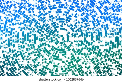 Light Blue, Green vector template with bubble shapes. Modern gradient abstract illustration with bandy lines. Brand-new design for your ads, poster, banner.