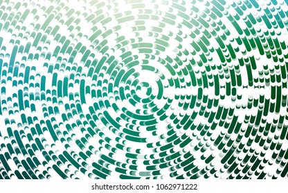 Light Blue, Green vector template with lava shapes. Glitter abstract illustration with wry lines. A completely new template for your business design.