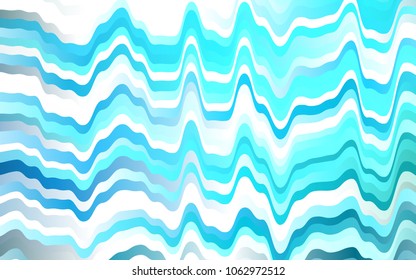Light Blue, Green vector template with bent ribbons. Glitter abstract illustration with wry lines. New composition for your brand book.