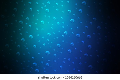 Light Blue, Green vector template with circles. Abstract illustration with colored bubbles in nature style. The pattern can be used for ads, leaflets of liquid.