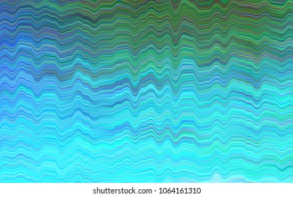 Light Blue, Green vector template with bent ribbons. Geometric illustration in marble style with gradient.  A completely new marble design for your business.