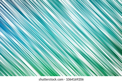 Light Blue, Green vector template with repeated sticks. Glitter abstract illustration with colored sticks. The pattern can be used as ads, poster, banner for commercial.