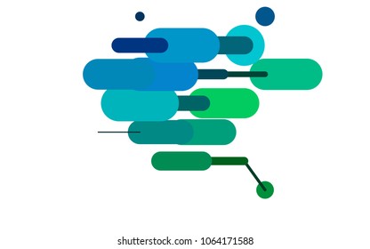 Light Blue, Green vector template with repeated sticks. Decorative shining illustration with lines on abstract template. Smart design for your business advert.