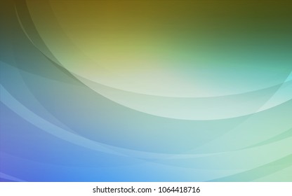 Light Blue, Green vector template with lava shapes. Colorful abstract illustration with gradient lines. The best blurred design for your business.