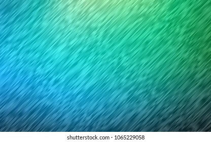 Light Blue, Green vector template with repeated sticks. Shining colored illustration with narrow lines. Smart design for your business advert.