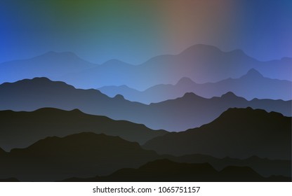 Light Blue, Green vector template with lava shapes. Creative geometric illustration in mountain style with gradient. Mountain design for your web site.