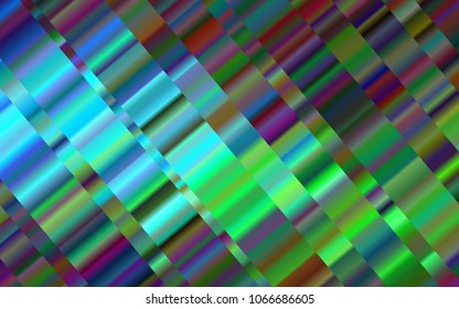 Light Blue, Green vector template with repeated sticks. Lines on blurred abstract background with gradient. The pattern can be used for busines ad, booklets, leaflets