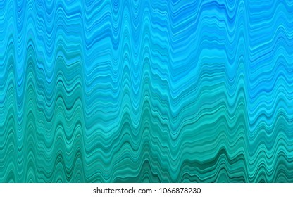 Light Blue, Green vector template with abstract lines. A sample with blurred bubble shapes. Pattern for your business design.