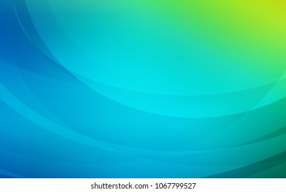 Light Blue, Green vector template with lava shapes. A vague circumflex abstract illustration with gradient. New composition for your brand book.