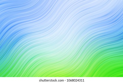 Light Blue, Green vector template with bubble shapes. Shining illustration, which consist of blurred lines, circles. Marble style for your business design.