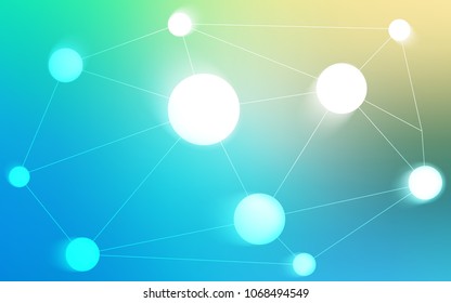 Light Blue, Green vector template with circles, triangles. Abstract illustration with colorful discs and triangles. Pattern can be used for futuristic ad, booklets.
