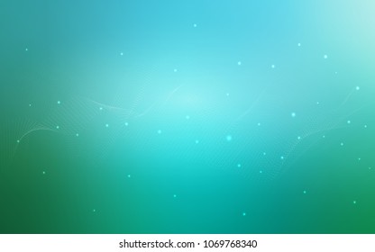 Light Blue, Green vector template with circles. Modern abstract illustration with colorful water drops. Completely new template for your brand book.