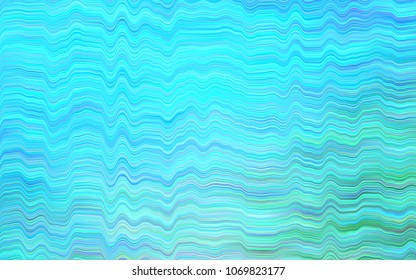 Light Blue, Green vector template with bent ribbons. A completely new color illustration in marble style. The best blurred design for your business.