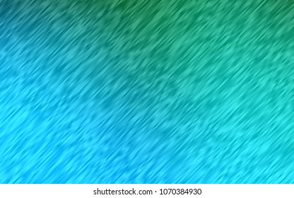 Light Blue, Green vector template with repeated sticks. Glitter abstract illustration with colored sticks. The template can be used as a background.