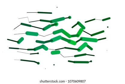 Light Blue, Green vector template with repeated sticks. Modern geometrical abstract illustration with staves. The pattern can be used for websites.