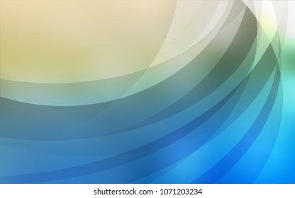 Light Blue, Green vector template with lava shapes. Colorful abstract illustration with gradient lines. Marble design for your web site.