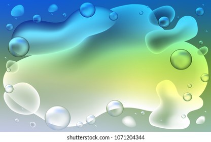 Light Blue, Green vector template with bent ribbons. Glitter abstract illustration with wry lines. A completely new template for your business design.