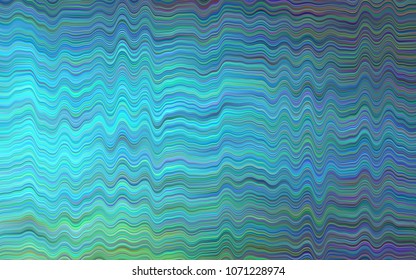 Light Blue, Green vector template with abstract lines. Geometric illustration in marble style with gradient.  The best blurred design for your business.