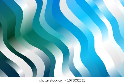 Light Blue, Green vector template with abstract lines. Shining crooked illustration in marble style. A new texture for your  ad, booklets, leaflets.