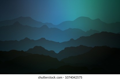 Light Blue, Green vector template with liquid shapes. An elegant bright illustration with gradient. The elegant pattern for brand book.