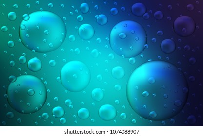 Light Blue, Green vector template with circles. Beautiful colored illustration with blurred circles in nature style. New design for ad, poster, banner of your website.