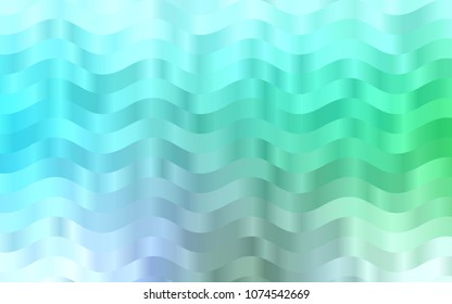Light Blue, Green vector template with abstract lines. Creative geometric illustration in marble style with gradient. The elegant pattern for brand book.