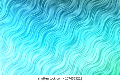 Light Blue, Green vector template with lava shapes. Shining crooked illustration in marble style. Marble style for your business design.