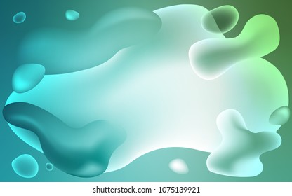 Light Blue, Green vector template with bent ribbons. A vague circumflex abstract illustration with gradient. Textured wave pattern for backgrounds.