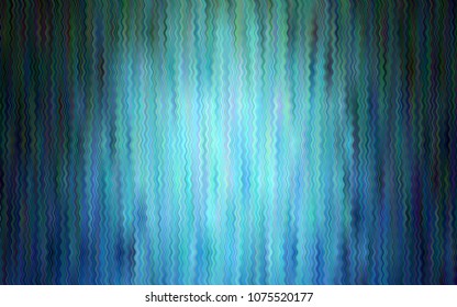 Light Blue, Green vector template with bent lines. Colorful illustration in abstract marble style with gradient. A new texture for your  ad, booklets, leaflets.