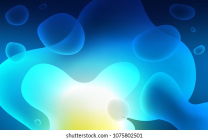 Light Blue, Green vector template with bent lines. A completely new color illustration in memphis style. The template for cell phone backgrounds.