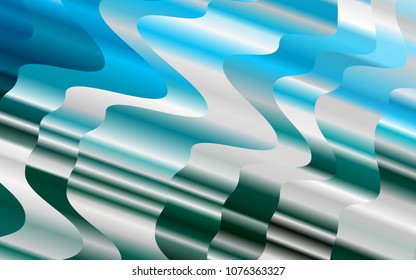 Light Blue, Green vector template with abstract lines. Geometric illustration in marble style with gradient.  A completely new template for your business design.