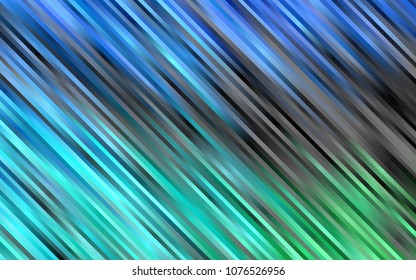 Light Blue, Green vector template with repeated sticks. Glitter abstract illustration with colored sticks. The pattern can be used for busines ad, booklets, leaflets