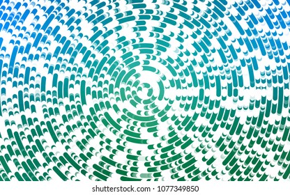 Light Blue, Green vector template with lines, ovals. Colorful illustration in abstract marble style with gradient. The best blurred design for your business.