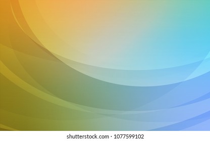 Light Blue, Green vector template with lines, ovals. Creative geometric illustration in marble style with gradient. The elegant pattern for brand book.