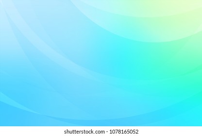 Light Blue, Green vector template with bubble shapes. Blurred geometric sample with gradient bubbles.  The template for cell phone backgrounds.