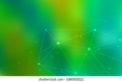 Light Blue, Green vector template with circles, triangles. Abstract illustration with colorful discs and triangles. New design for ad, poster, banner of your website.