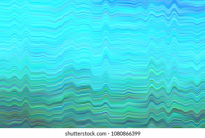 Light Blue, Green vector template with lava shapes. Colorful abstract illustration with gradient lines. Brand-new design for your ads, poster, banner.