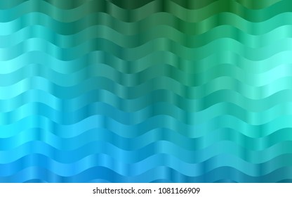 Light Blue, Green vector template with abstract lines. A vague circumflex abstract illustration with gradient. Pattern for your business design.