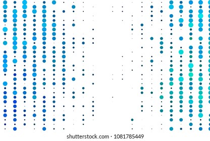 Light Blue, Green vector  template with circles. Modern abstract illustration with colorful water drops. Pattern can be used as texture of water, rain drops.