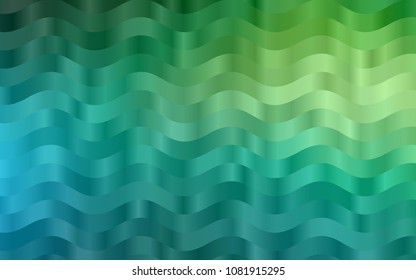 Light Blue, Green vector template with bent ribbons. Colorful illustration in abstract marble style with gradient. Marble design for your web site.