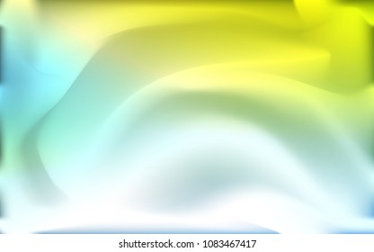 Light Blue, Green vector template with lava shapes. Shining illustration, which consist of blurred lines, circles. The elegant pattern for brand book.