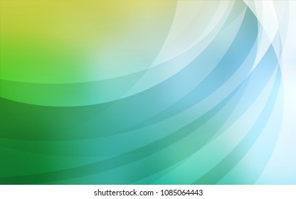 Light Blue, Green vector template with bent lines. Geometric illustration in marble style with gradient.  Textured wave pattern for backgrounds.